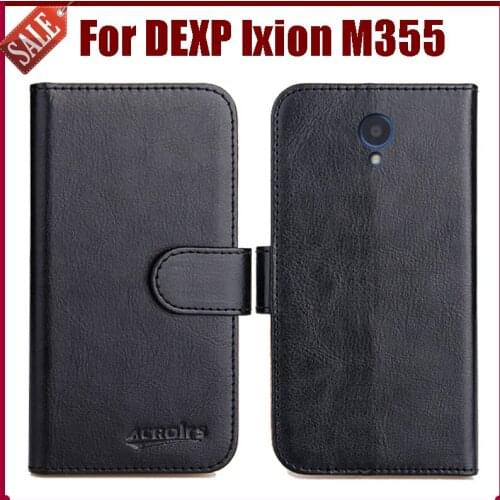 Hot Sale! DEXP Ixion M355 Case New Arrival 6 Colors High Quality Flip Leather Protective Cover For DEXP Ixion M355 Case