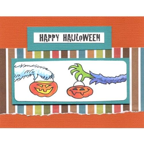 Halloween Scene Clear Stamp New 2021 Rubber Transparent Silicone Seal for DIY Scrapbooking Photo Album Crafts Card Making