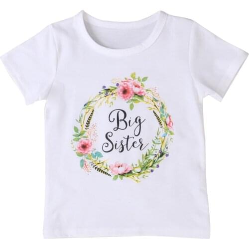 Citgeett Sisters Baby Kids Girl Little Big Sister Match Clothes Jumpsuit Romper Outfits T Shirt