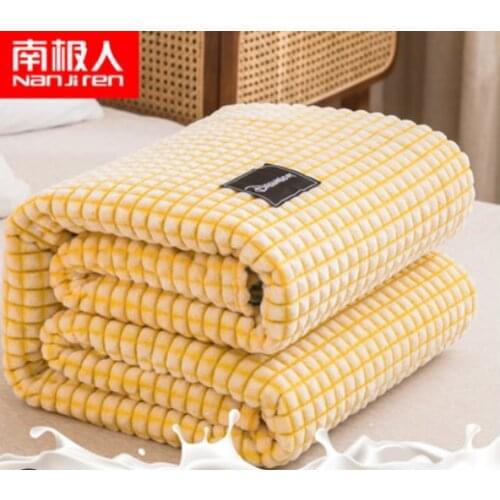 Nanjiren Milk Fluffy Blanket Towel Quilt Summer Thin Single Double Blanket Office Nap Blanket Air Conditioning Quilt