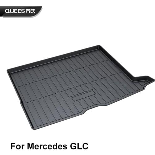 QUEES Custom Fit Cargo Liner Boot Tray Trunk Floor Mat for Mercedes Benz GLC Class x253 c253 2015 2016 2017 2018