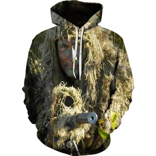 Hunting Secretive Woodland Ghillie Suit Aerial Shooting Sniper Green Clothes Adults Camouflage hoodie Jungle Multicam Clothing