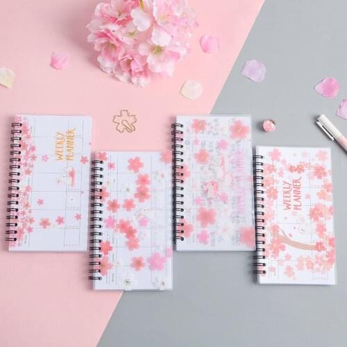 Planner 2021 Agenda A6 Notebook for Students Portable Diary Journal Weekly Monthly School Supplies Organizer Schedule Stationery