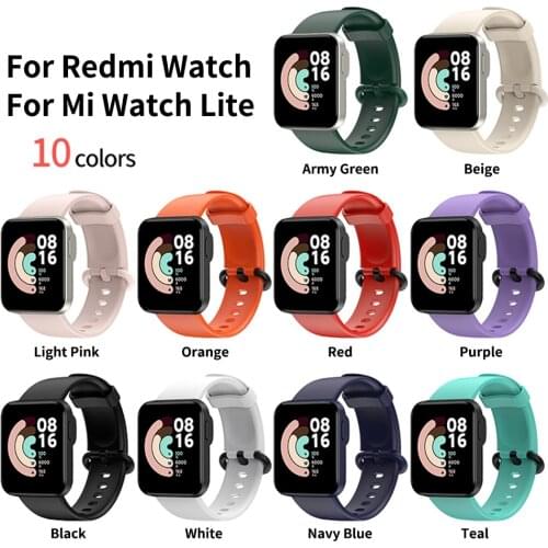 For Xiaomi Redmi Watch Band Official Sports Silicone Strap For Mi Watch Lite Strap Replacement Bracelet Watchbands accessories