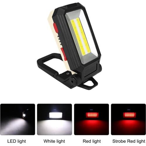 Led Rechargeable Spotlights Magnetic 2cob Led Work Led Light Rechargeable Lamp Torch Folding+waterproof Led Light Bar 3w G4