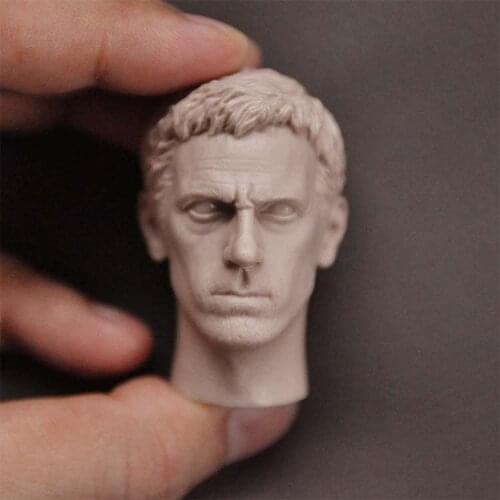 1/6 Scale Hugh Laurie House Doctor Unpainted Male Head Model for 12''Figures Body DIY