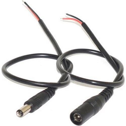 1Set 5.5x2.1 Plug DC male or Female Cable Wire Connector For 3528 5050 LED Strip Light For diy