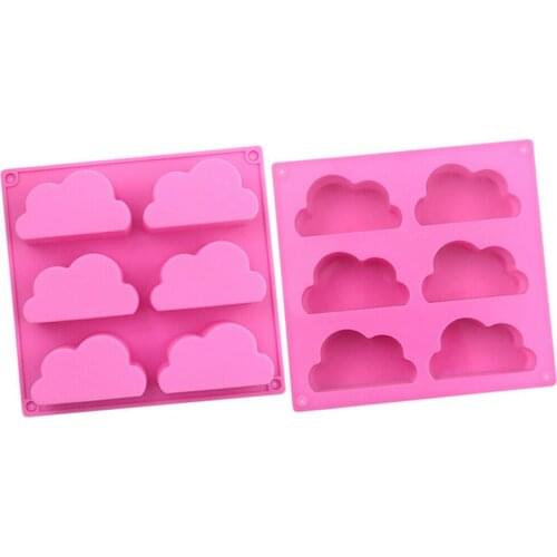 1pc Cake Fondant Icing Baking Mould For DIY Making Soap Biscuits Candies Handmade Craft Cloud Baking Silicone Mold