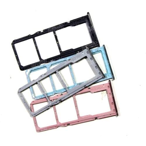 10pcs For Samsung Galaxy A51 A71 A515 A715 Sim Card Tray SD Reader Holder Dual SIM Card Tray Slot Holder Replacement Part