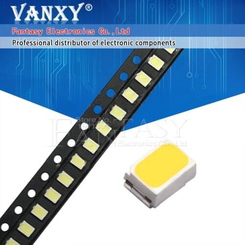100pcs 3020 SMD LED White Ultra Bright Chip 6500K 6-7LM 20mA 3V Surface Mount SMT LED Light Emitting Diode Lamp for PCB Bulbs
