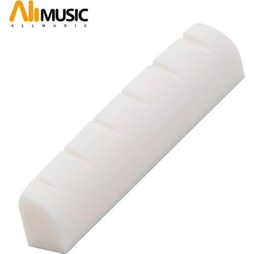 100pcs/lots Slotted Real Bone 6 String LP Bone Nuts For Electric Guitar 42X6X8.5MM