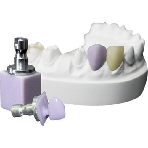 5pcs/lot Professional C14 Block Glass Ceramics Dental Lithium Dislicate E max Cad Cam Blocks For Posterior Bridges