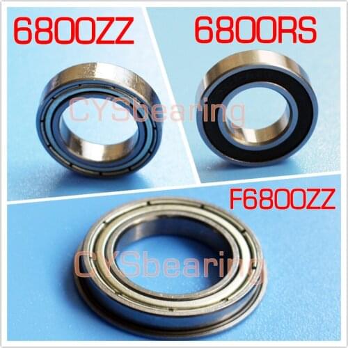 61800ZZ 10*19*5mm S6800RS S6800ZZ F6800ZZ flange stainless 440 304 ZRO2 ceramic non magnetic ball bearing 10x19x5mm bike hub