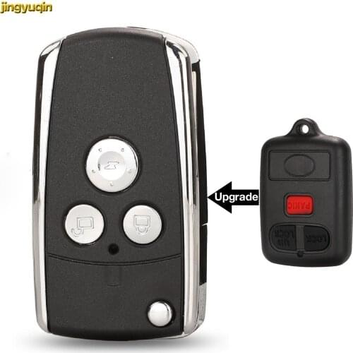 Jingyuqin 20pcs Modified Remote Car Key Fob Shell For BYD F3 F3R Case Replacement Keyless Entry Transmitter 3 Buttons Blanks