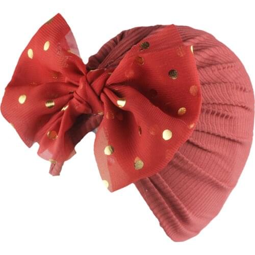 Childrens three-dimensional baby hat kid hat newborn girl photography props spring and autumn turban baby props big bow