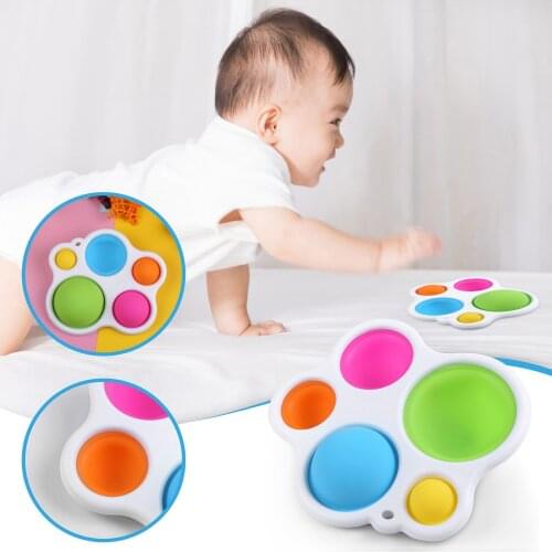 Infant Baby Toys Montessori Exercise Board Rattle Puzzle Colorful Intelligence Development Early Education Intensive Training H5