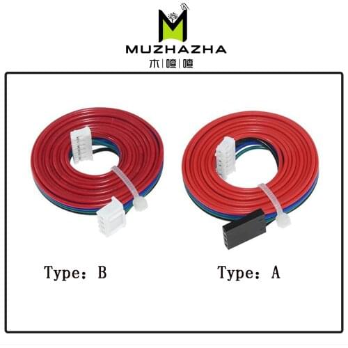 1M DuPont line two-phase XH2.54 4pin to 6pin Terminal Motor Connector cables for 42 Stepper Motor