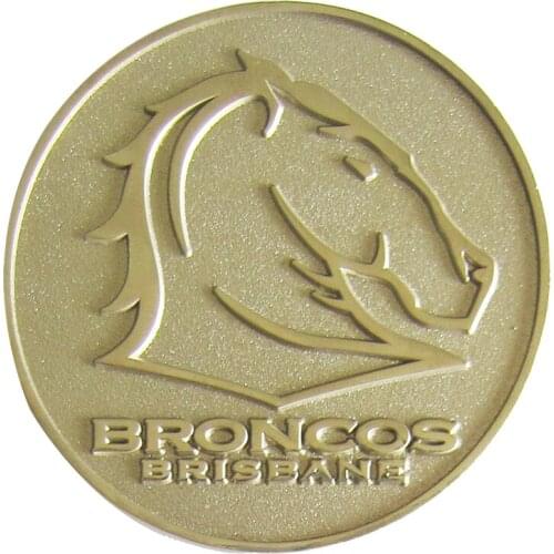 Environmental protection electroplated gold aluminum coin horse logo coin