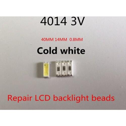 EVERLIGHT for Maintenance LED LCD TV backlight Item SMD lamp Led 3 v 4014 60MA Cold white light emitting 4 jiao 3000pieces / lot