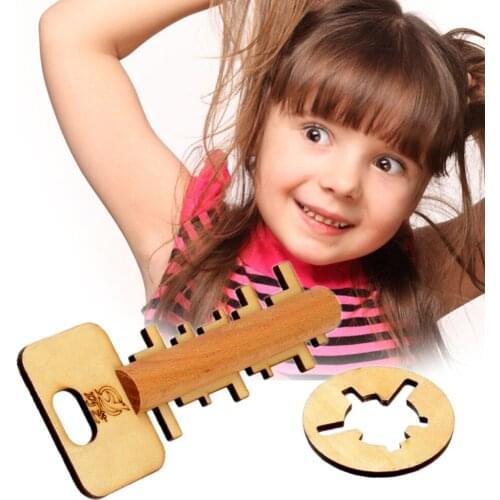 Hot sale Bamboo Unlock Key Adult Educational Toys kids Intelligence Preschool Toy for Kids Children Adult