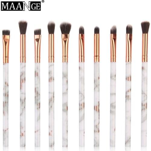 Hot Selling MAANGE 10 Marbling Eye Makeup Brushes EyeShadow Brushes Beauty Tools Cosmetic Brush Set Gift for Women