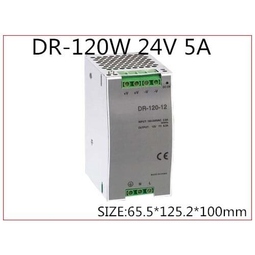 DR-120-24 Din Rail Switching power supply 120W 24VDC 5A Output