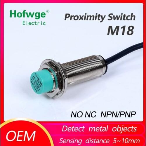 LJA18M-5N1 New Inductive Proximity Sensor Detection Switch NPN DC6-36V LJ18A3-4-Z/BX