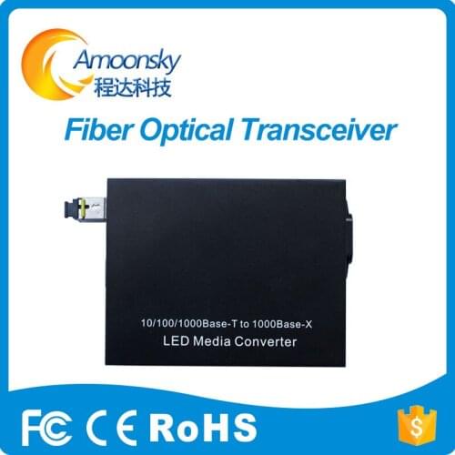 Best price optical fiber converter sc801 single mode fiber for full color led screen