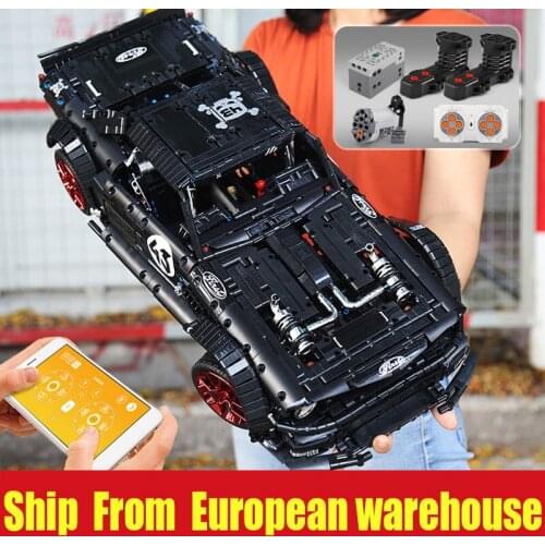 Mould King 13108 High-Tech Car Compatible 20102 MOC-16915 Mustang Hoonicorn Motor Function Building Blocks Kid Car Toy Model