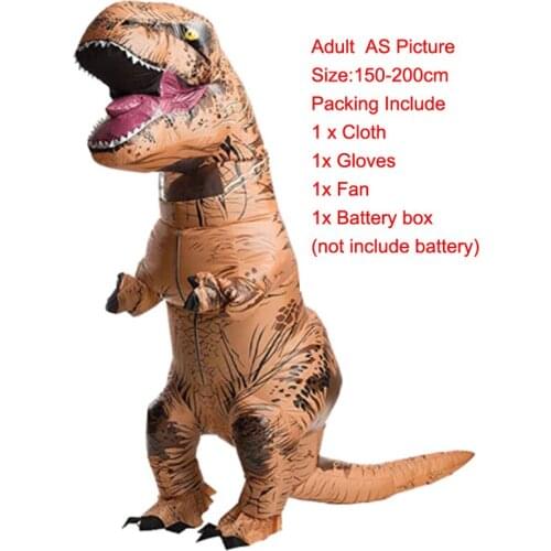 Dinosaur Inflatable Costume Adult Halloween T Rex Mascot Fancy Cosplay Costume For Men Women Tyrannosaurus Cartoon C150106AD