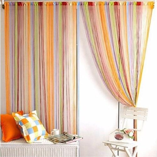 Multi-Color Line Curtain Indoor Decor Room Divider Strip Tassel String For Living Room Door Wall Window Panel Tassel Curtain
