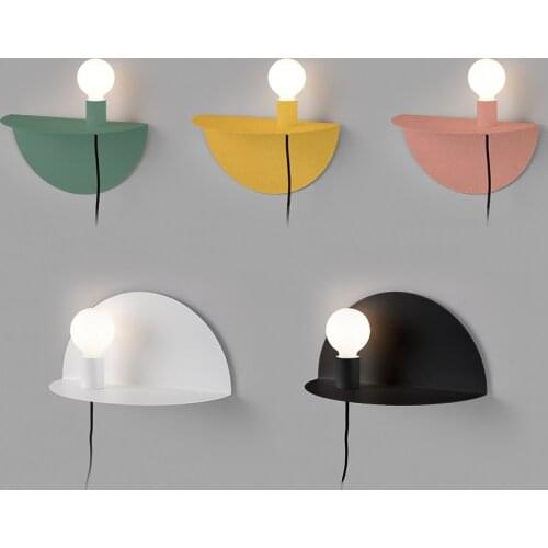 Nordic modern simple living room lamp, European aisle bedroom, American bedside Ma long long wall lamp