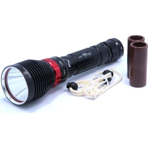 Brand New DX1 XM-L XML XM-L2 15W 2000LM Aluminum Alloy Waterproof LED Diving Flashlight Underwater Lamp Torch Flash Light