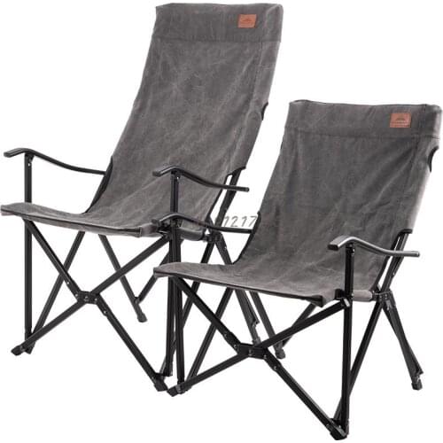 Outdoor aesthetics folding chair burning fire barbecue camping aluminum alloy cotton fishing canvas sedentary Ogawa chair