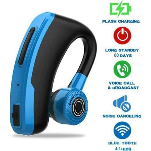 V10 Business Bluetooth Headphone Fast Charging Driver Handsfree Earphones with Microphone Voice command Noise Cancelling headset