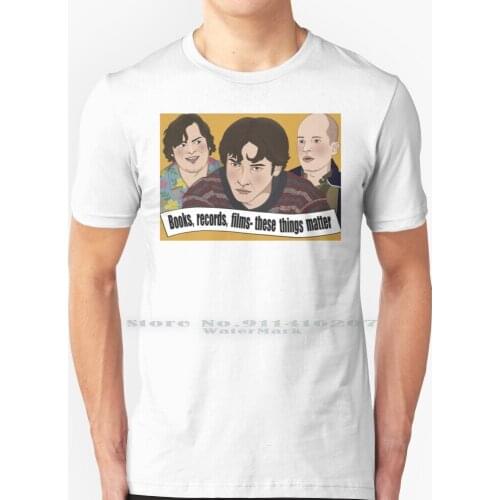 High Fidelity T Shirt 100% Pure Cotton High Fidelity John Cusack Jack Black Todd Louiso Nick Hornby