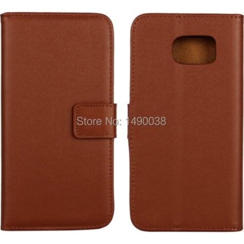 High Quality Genuine Leather Flip Case For Samsung Galaxy S6 G9200 Cover Wallet Case with Book Stand Card Slot Phone Bag Free