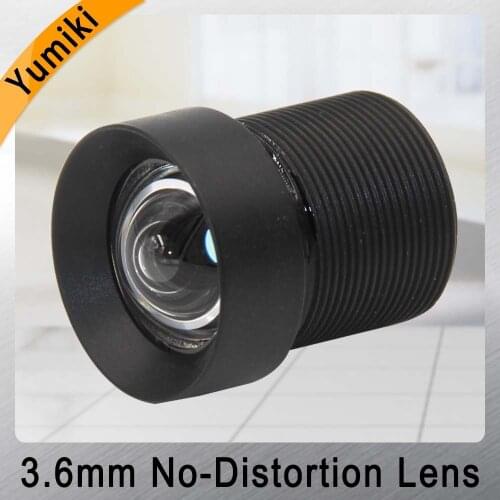 Yumiki 3.6mm Lens 1/2.3 Inch IR 72D HFOV No Distortion for Gopro DJI Phantom Drones Camera cctv lens