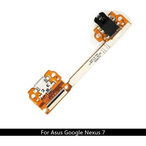 Repair Parts Dock Connector Flex Cable For Asus Google Nexus 7 ME370T Micro USB Charger Charging Port with Audio Headphone Jack