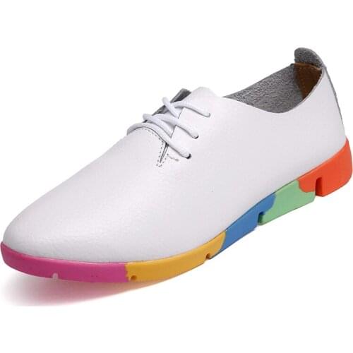 Plus 44 Tennis Shoes Women Breathable Leather Brand Sneakers 2021 Autumn Sports Comfy Jogging Trainers Female Zapatos De Mujer