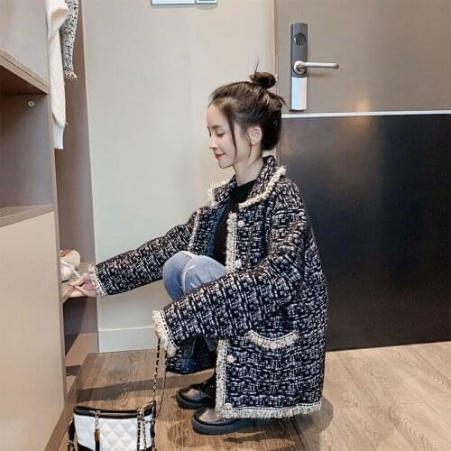 Mink velvet jacket women loose student winter jacket women cardigans women thick sweater turn down collar long sleeve