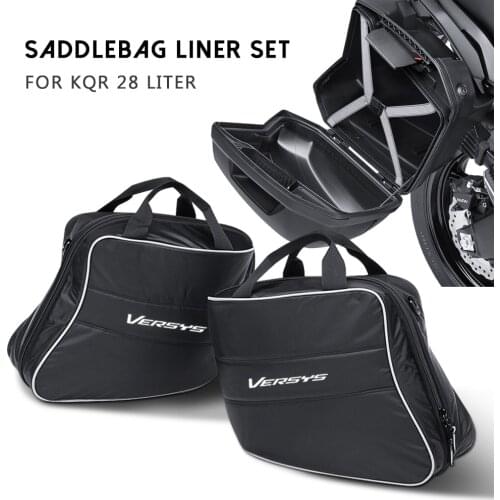 Hard Saddlebag Liner Set Saddle Bags Travel Trunk Bag luggage bags For Kawasaki Ninja H2 1000 Versys 1000 650 For KQR 28L