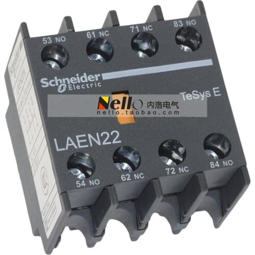 [ZOB] Authentic original contactor being installed auxiliary contact LAEN22N LA-EN22N 2 opening 2 closed --10pcs/lot