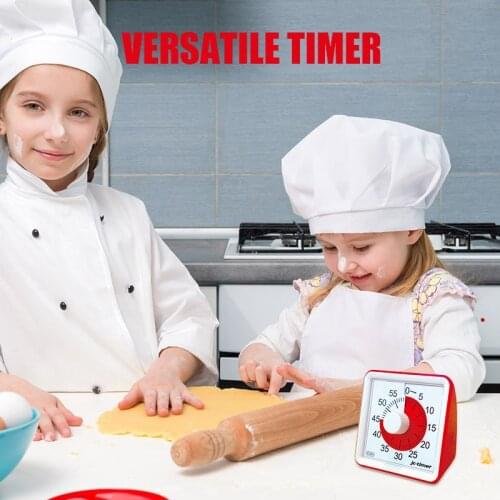 1 Pcs 60 Minutes Visual Analog Timer Silent Countdown Clock Time Management for Kids Adults C66