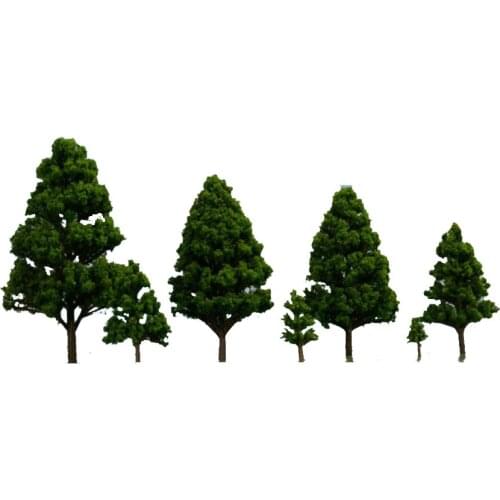 200pcs/lot 3cm 1/1000 Architecture Model Green Tree For Sand Table Model Building Z Scale Train Layout