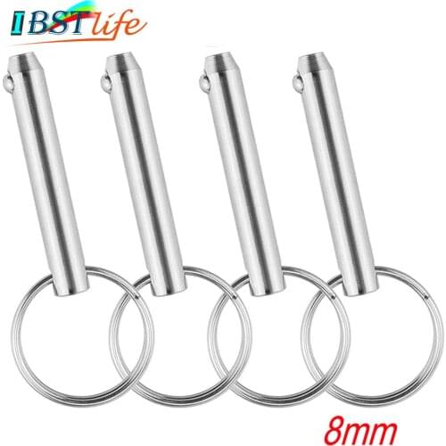 4X 8mm BSET MATEL Marine Grade Quick Release Ball Pin for Boat Bimini Top Deck Hinge Marine Stainless Steel 316 Boat Accessories