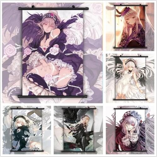 WTQ Anime Posters Rozen Maiden Suigintou Anime Manga Canvas Painting Wall Decor Wall Art Picture Room Decor Home Decor