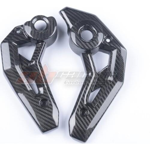 Motorcycle Side Engine Frame Cover For Kawasaki Ninja 650 Z650 2017-2020 Carbon Fiber 100% Twill