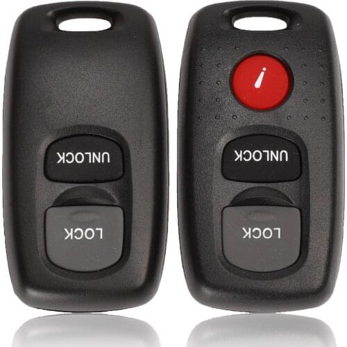 Kutery Car Key Shell For Mazda 2 3 6 323 626 2/3Buttons With Uncut Blade Blank Original Keyless Go Remote Key Cover Case