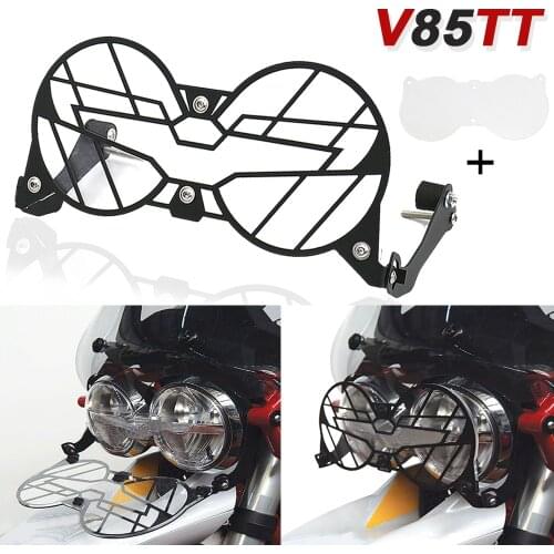 For Moto Guzzi V85 TT NEW Motorcycle Folding Headlight Guard Protector Grill Double Protection V85TT